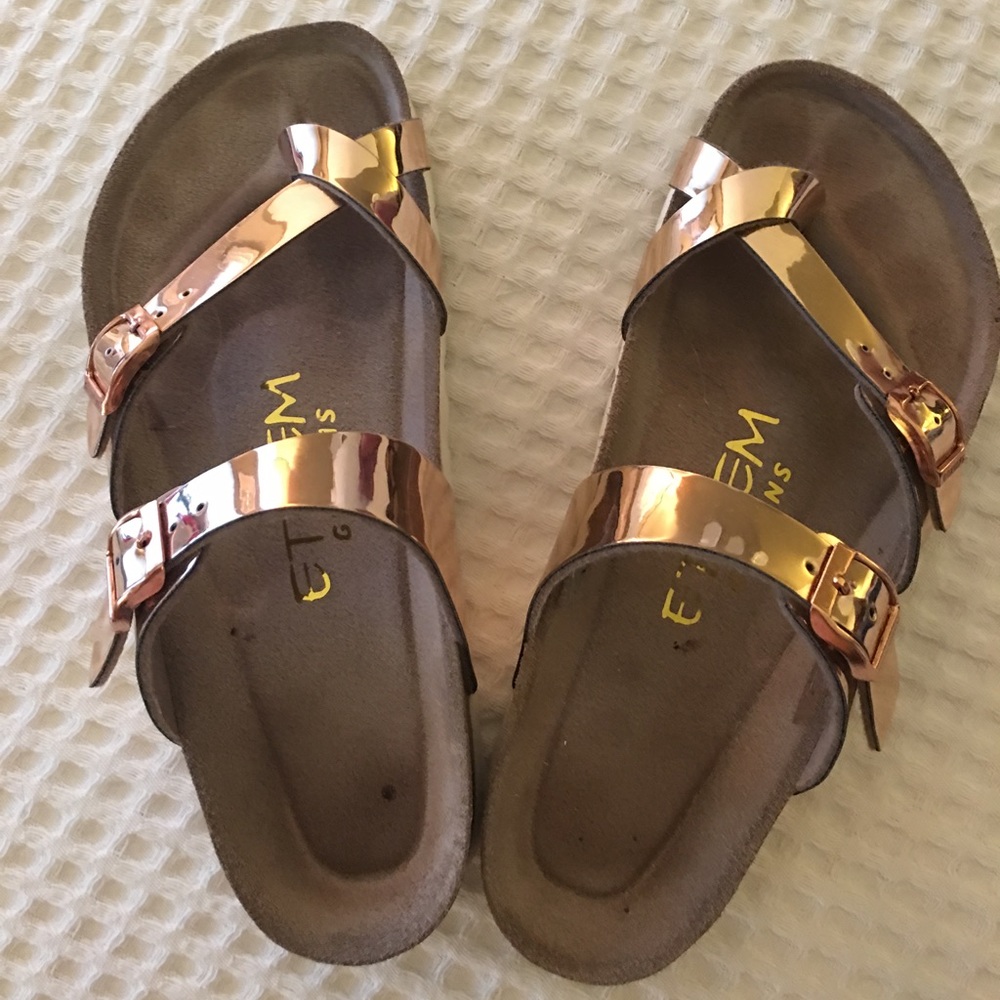 Ethem Rose Gold Sandals